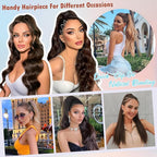 Hairro Claw Clip Ponytail Human Hair Extensions Jaw On Ponytails Remy Long Straight Jaw/Claw Clips Pony Tail Hairpieces For Women 20 Inch 120g #27 Dark Blonde