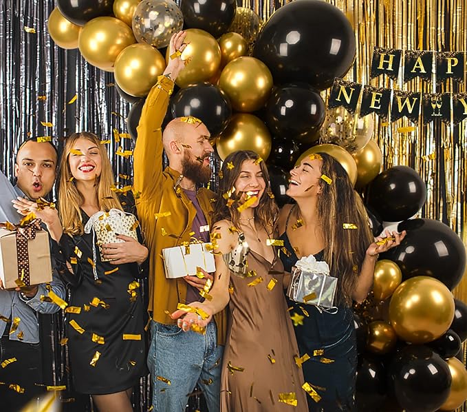 10pcs 18 inch Metallic Gold Balloons, Thick Latex Chrome Helium Balloons - Image 5