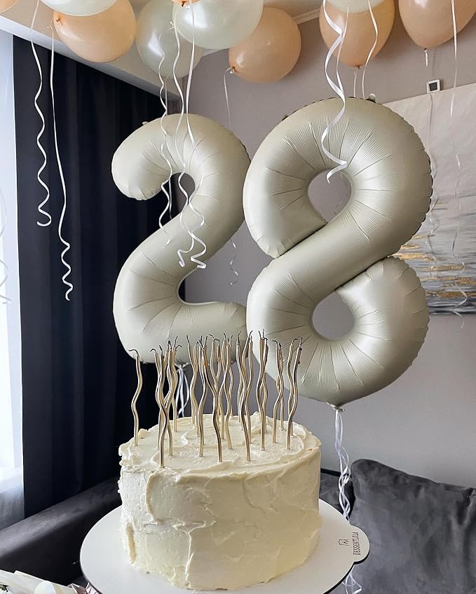 Cream 8 Balloon - Image 7