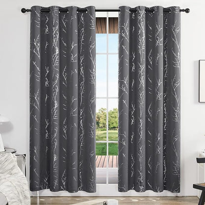 Deconovo Living Room Curtains 95 Inches Long, Thermal Insulated, Room Darkening - Image 2