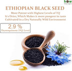 Ethiopian Black Seed Oil 16oz – Extra Strength 3x Thymoquinone – 100% Pure Cold-Pressed Nigella Sativa – Immune, Joint, Hair and Skin Support