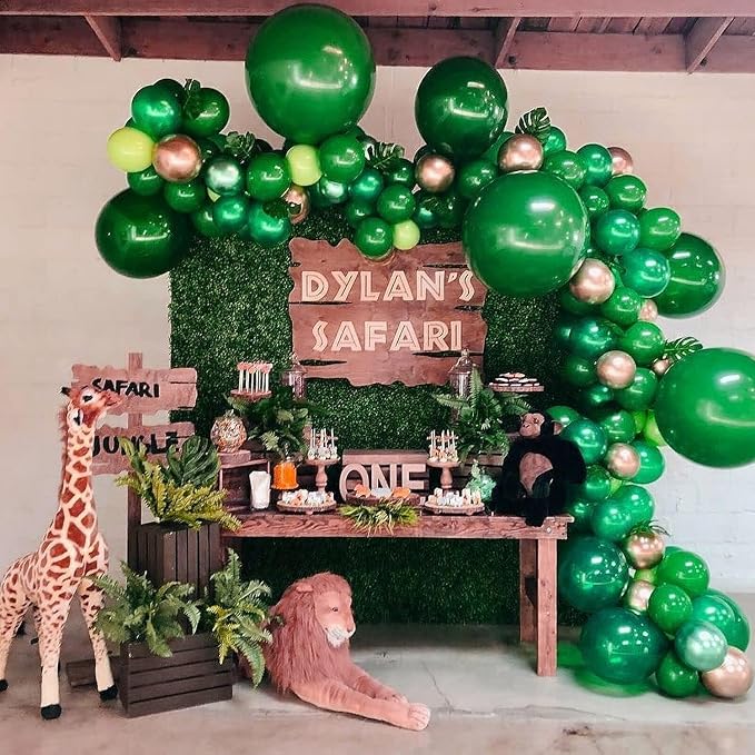 Dark Green Balloons, Thick & Durable, - Image 4