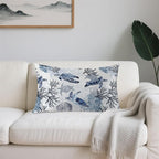 Satin Pillowcase 1 Pack-Nautical Turtle and Corals Silky Pillow Cover for Hair and Skin,King Size 20x36 Inch Soft Cooling Printed Pillow Cases with Hidden Zipper,Gifts for Women Men