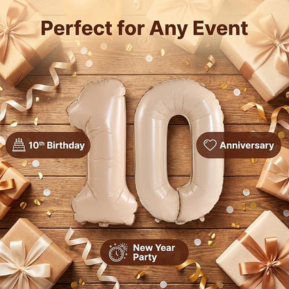 YPSelected 32 Inch Large Foil Helium Number Balloon Birthday Wedding Party 0-9 - Image 4
