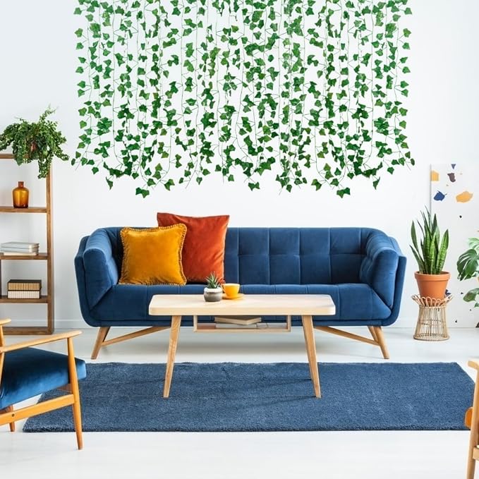 Freyalife Fake Vines for Room Decor Aesthetic Artificial Plant Ivy Leaves - Image 8