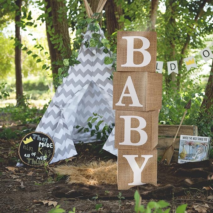 RUBFAC Burlap Print Baby Boxes - Image 6