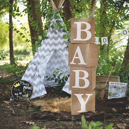 RUBFAC Burlap Print Baby Boxes - Image 6