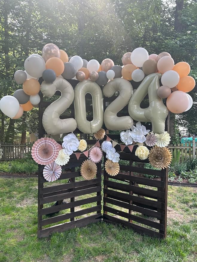 14 Balloon Numbers 40Inch for 14th Year Old Birthday Decorations, Cream | 40In - Image 7