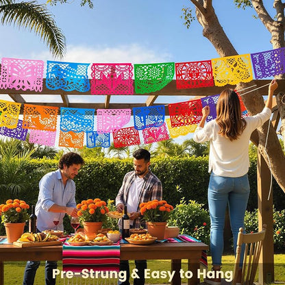 DOMESTAR 1 Pack 18 FT Mexican Party Banners, Fiesta Party Decoration | Papel - Image 5