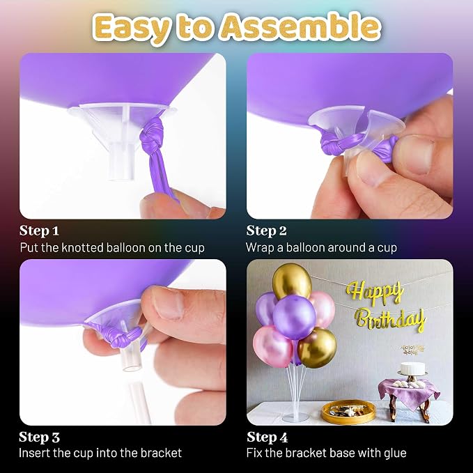 30 Sets Balloon Stand Kit, Balloon Sticks - Image 4