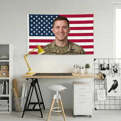 Custom American Flag 3x5 Ft Outdoor, Personalize Print Your Own Text/Photo/Logo - Image 7