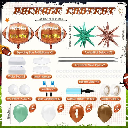 Kasyat 2 Sets Football Balloon Column Stand Kit - Image 2