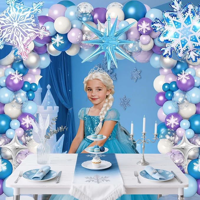 103pcs Winter Wonderland Balloon Garland Arch Kit - Image 5