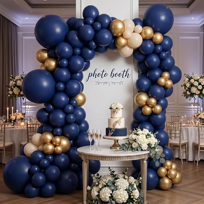 114pcs Navy Blue Balloons, 18 12 10 5 inch Balloons | Garland Arch kit - Image 5
