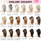 Ponytail Extension – 16” Claw Clip in Ponytail Hair Extensions Natural Soft Synthetic High Pony Tail Hairpieces for Women (Black Brown, 16 inch)
