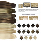 DOORES Hair Extensions Real Human Hair, Light Blonde Highlighted Golden Blonde 150g 9pcs 16 Inch, Remy Hair Extensions Clip in Human Hair Extensions For Women Clip in Straight Thick Hair Extensions