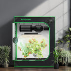 VIVOSUN S3018 30"x18"x36" Grow Tent, High Reflective Mylar with Observation Window and Floor Tray for Hydroponics Indoor Plant for VS1000