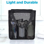 Portable Mesh Shower Caddy, Quick Dry Hanging Shower Bag with Zipper and Side Pockets, Freestanding Showers Tote Bag for College Dorm, Bathroom, Gym, Travel
