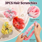 LEOBRO Spa Headband, Makeup and Skincare Headbands for Women, Headband for Washing Face, Face Wash Skin Care Make Up Headbands, with Hair Scrunchies, Christmas Gifts for Teens, Girls, Women