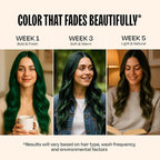 Overtone Color Depositing Semi-Permanent Hair Dye Conditioner - 8 oz For Natural & Color-Treated Hair, Moisturizing Shea Butter & Coconut Oil - Vegan & Cruelty-Free, Emerald Envy
