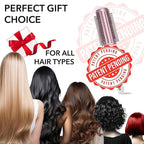 Curly Hair Brush Detangler Comb - Self Cleaning Hair Brushes for Women - Roller Retractable Travel Hairbrush - Rose Gold White Christmas Gifts