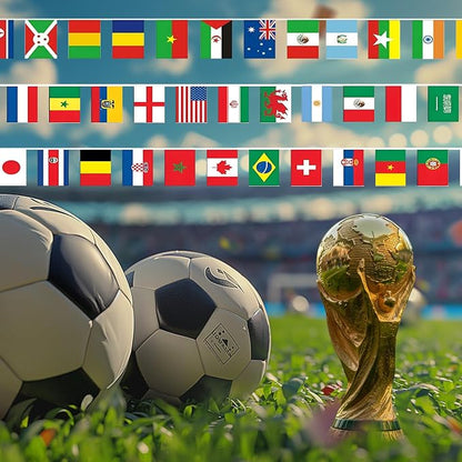 100 Countries String Flag, 95FT International Flags Bunting Banner, World Flag - Image 5