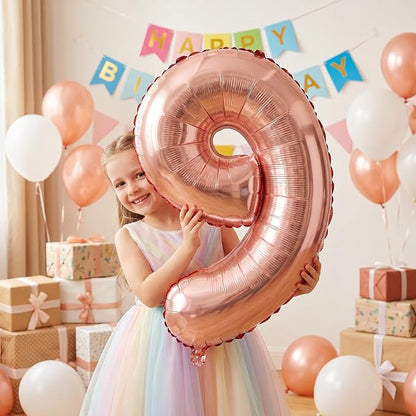 YPSelected 32 Inch Large Foil Helium Number Balloon Birthday Wedding Party 0-9 - Image 2