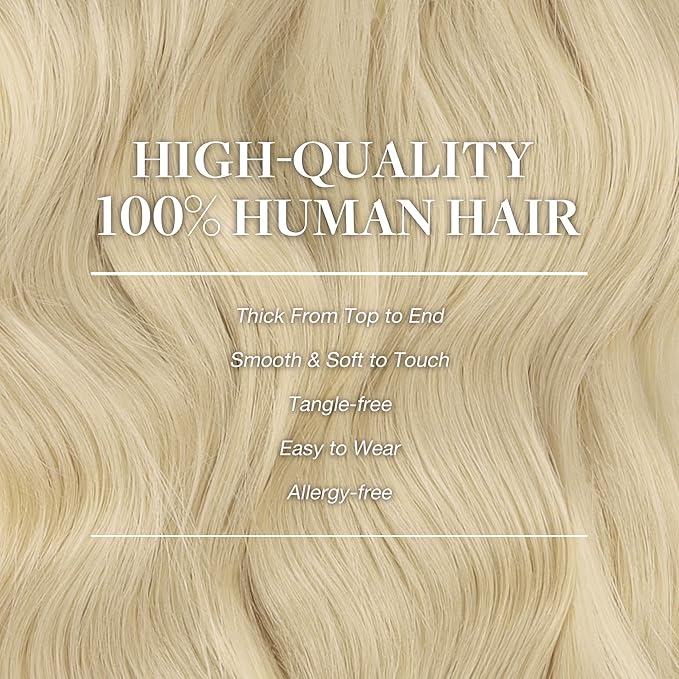 GOO GOO Clip in Hair Extensions Real Human Hair, Remy Human Hair Extensions Clip ins for Women, Natural Human Hair, 22inch 120g 7Pcs, #R7/60F