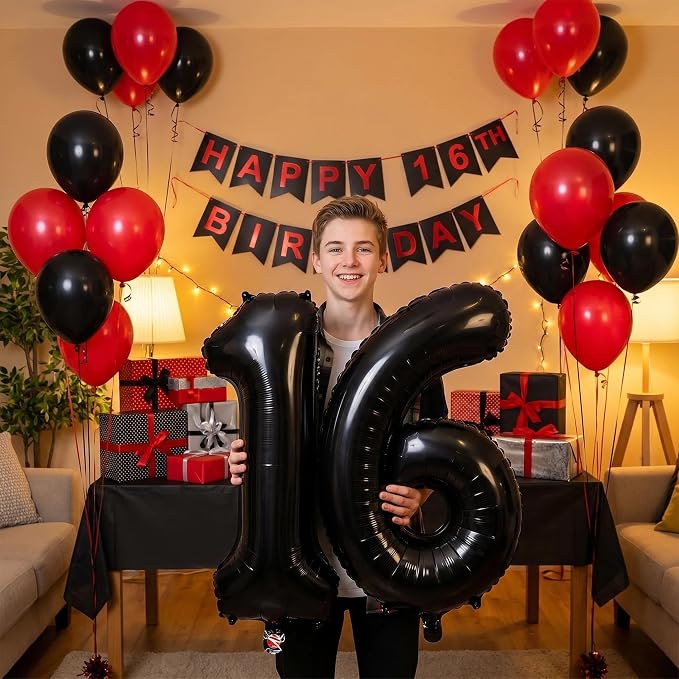 YPSelected 32 Inch Large Foil Helium Number Balloon Birthday Wedding Party 0-9 - Image 3