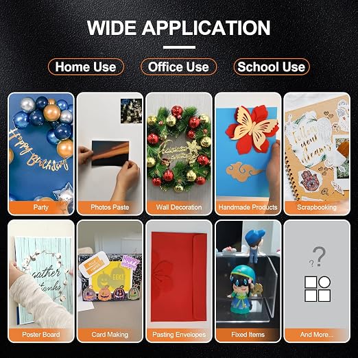 PHIXBEAR 504 Pcs Clear Removable Adhesive Dots, Glue Point Dots - Image 7