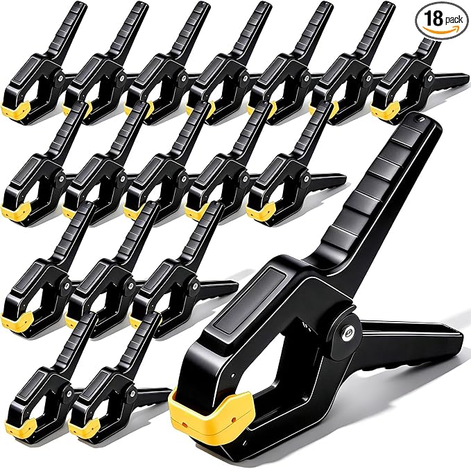 18 Pack Heavy Duty Spring Clamps, 3.5inch Multipurpose Woodworking Clamps by Unknown