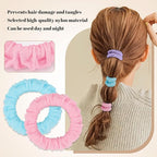 WantGor Hair Ties, Women 10PCS Hair Bands No Damage Elastic Scrunchies Seamless Ponytail Holders Hair Accessories Head Bands for Women's Thick Thin Hair (Multicolor)