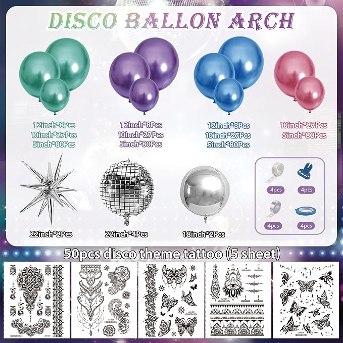 Metallic Balloon Garland Arch Kit, - Image 6