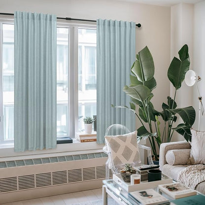 Grey Green Curtains 72 Inch Length - Image 6