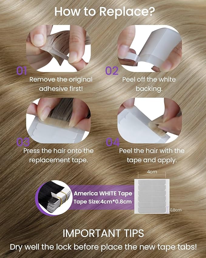 LaaVoo Hair Extensions Tape in Human Hair Balayage Tape in Hair Extensions Real Human Hair Tapes on Extensions Brown to Ash Blonde 16inch 20pcs/50g