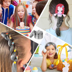 Temporary Hair Color Wax Kit, Stocking Stuffers for Teen Girls, Instant Hair Dye Color Wax Washable Natural Hair Color Cream for DIY Hairstyle on Crazy Hair Day, Easter Stocking Suffer (Grey)