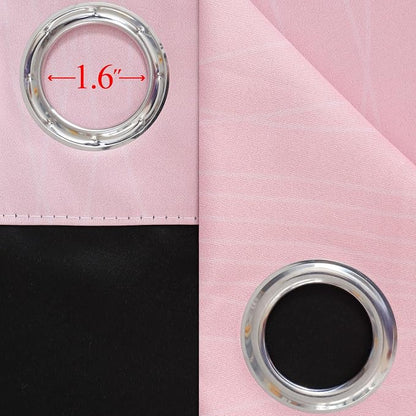 Grey and Pink Ombre Short Blackout Curtains 36 Inch Long, Thermal Insulated - Image 7