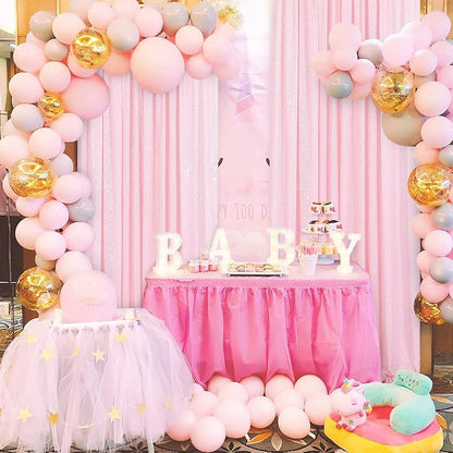 Pink Sequin Backdrop Curtains-1 Panel 3FTx8FT Light Pink Backdrop - Image 8