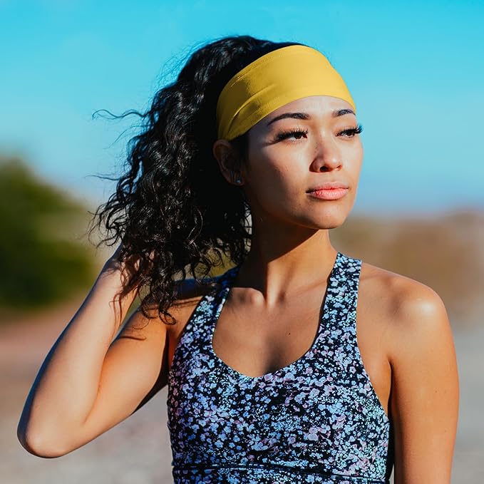 Suddora Workout Headband - Lightweight, Stylish & Comfortable Spandex Headband for Running, Workout, Football, Cosplay & Costumes