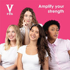 Bundle of V&Co. Beauty Curly Pop Curl Defining Shampoo, Conditioner, and Cream Hair Care with Peptides, Amino Acids & Jojoba Oil for Hydration, Frizz Control & Healthy Curls