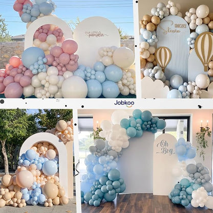 Jobkoo Pastel Blue Balloons 12 Inch - Image 7