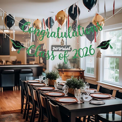 Congratulations Class of 2026 Banner, Congrats Grad Party Decor, 2026 - Image 4