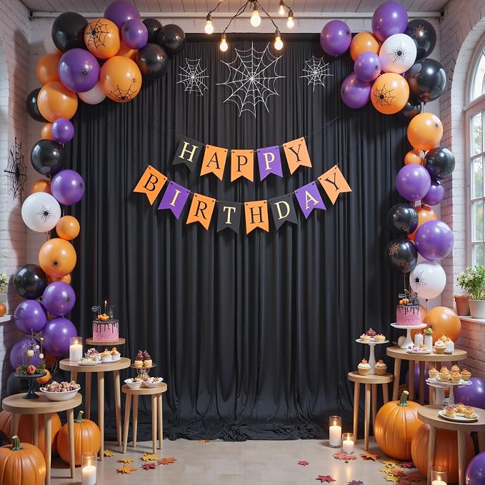 50×14ft Wrinkle Free Black Backdrop Curtain - Image 6