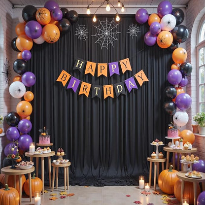 50×14ft Wrinkle Free Black Backdrop Curtain - Image 6