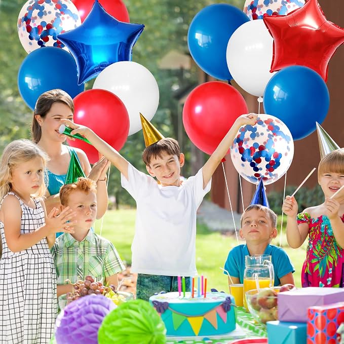 138PCS Red White and Blue Balloon Garland Arch Kit, 18 12 10 5 inch Red and - Image 7