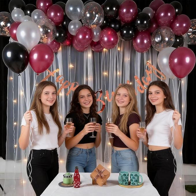Burgundy Balloon Arch Kit - Image 7