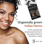 Marie-José Henna Dye - Professional Henna Tint for Spot Coloring - Covers Grey Hair - Root Touch Up - Good for 50 Applications (Copper Brown)