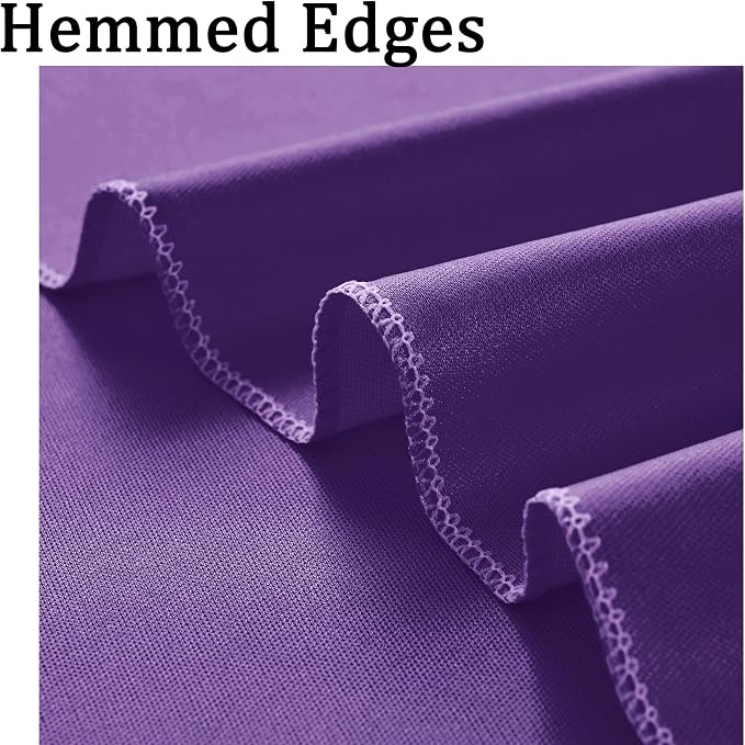10x8 ft Wrinkle Free Purple Backdrop Curtains - Image 4