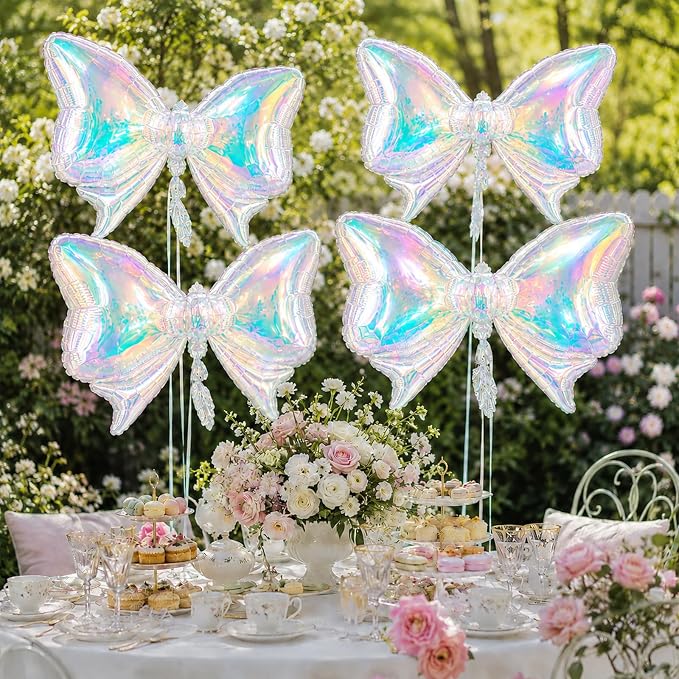 Iridescent Bow Balloons, Baby Shower, Bachelorette, Wedding and Anniversary - Image 8