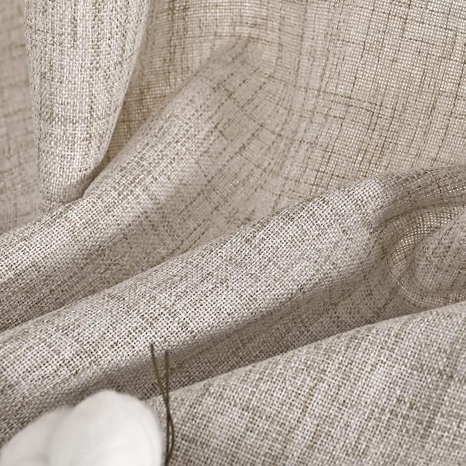 YoungsTex Natural Linen Curtains 84 Inches Long - Image 7